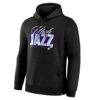 Utah Jazz SOS Hoodie - Black - Side View