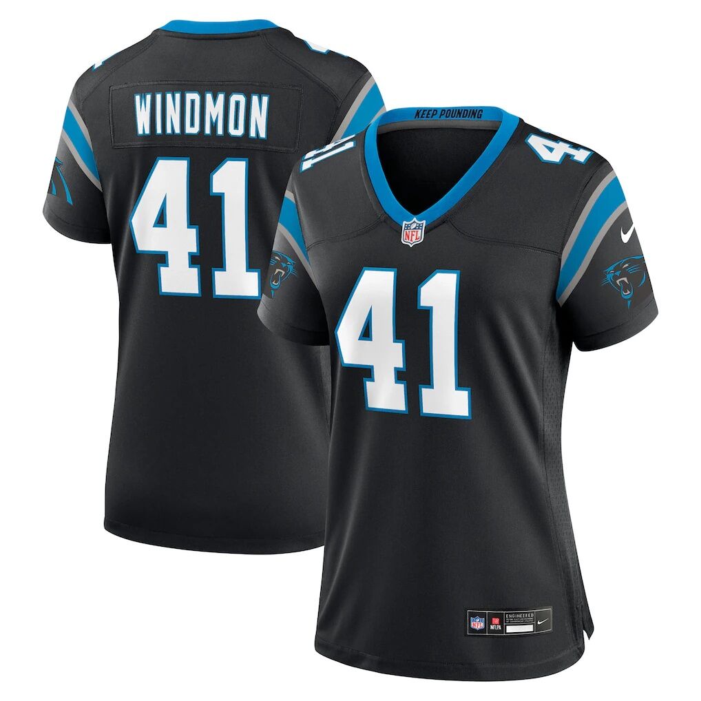 Jacoby Windmon Carolina Panthers Nike Women's Team Game Jersey
