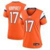 Lil'Jordan Humphrey Denver Broncos Nike Women's Team Game Jersey - Orange - Front View