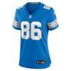 Anthony Firkser Detroit Lions Nike Women's Team Game Jersey - Blue - Side View