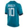 Carter Bradley Jacksonville Jaguars Nike Team Game Jersey - Teal - Detail View