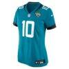 Carter Bradley Jacksonville Jaguars Nike Women's Team Game Jersey - Teal - Side View