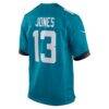 Tim Jones Jacksonville Jaguars Nike Team Game Jersey - Teal - Detail View