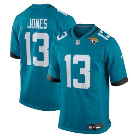 Tim Jones Jacksonville Jaguars Nike Team Game Jersey - Teal - Front View