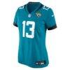 Tim Jones Jacksonville Jaguars Nike Women's Team Game Jersey - Teal - Side View