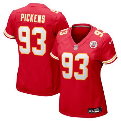 Zacch Pickens Kansas City Chiefs Nike Women's Team Game Jersey - Red - Front View