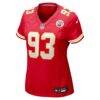 Zacch Pickens Kansas City Chiefs Nike Women's Team Game Jersey - Red - Side View