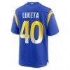 Jesse Luketa Los Angeles Rams Nike Team Game Jersey - - Detail View