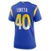 Jesse Luketa Los Angeles Rams Nike Women's Team Game Jersey - - Detail View