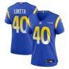 Jesse Luketa Los Angeles Rams Nike Women's Team Game Jersey - - Front View