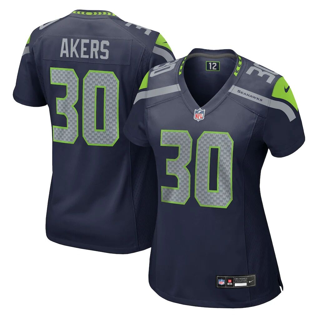 Cam Akers Seattle Seahawks Nike Women's Team Game Jersey -  College Navy