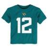 Travis Hunter Jacksonville Jaguars Nike Toddler Player Name & Number T-Shirt - Teal - Side View