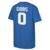 Jahmyr Gibbs Detroit Lions Outerstuff Youth Name & Number T-Shirt - Blue - Detail View