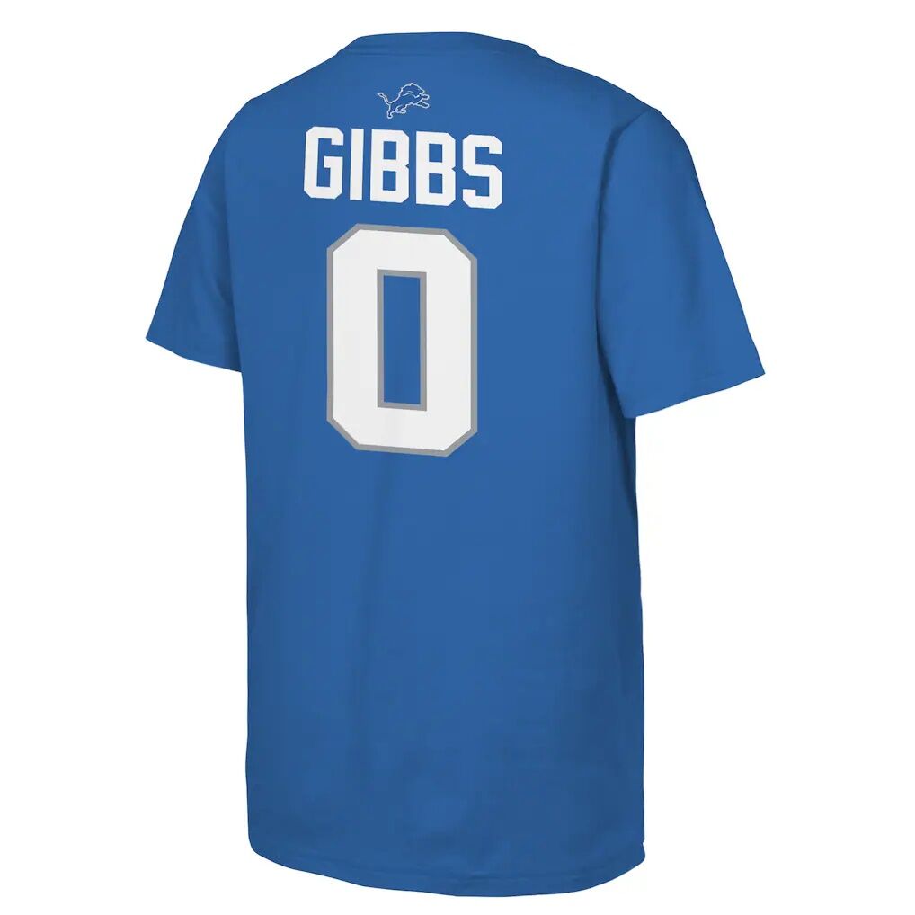 Jahmyr Gibbs Detroit Lions Outerstuff Youth Name & Number T-Shirt