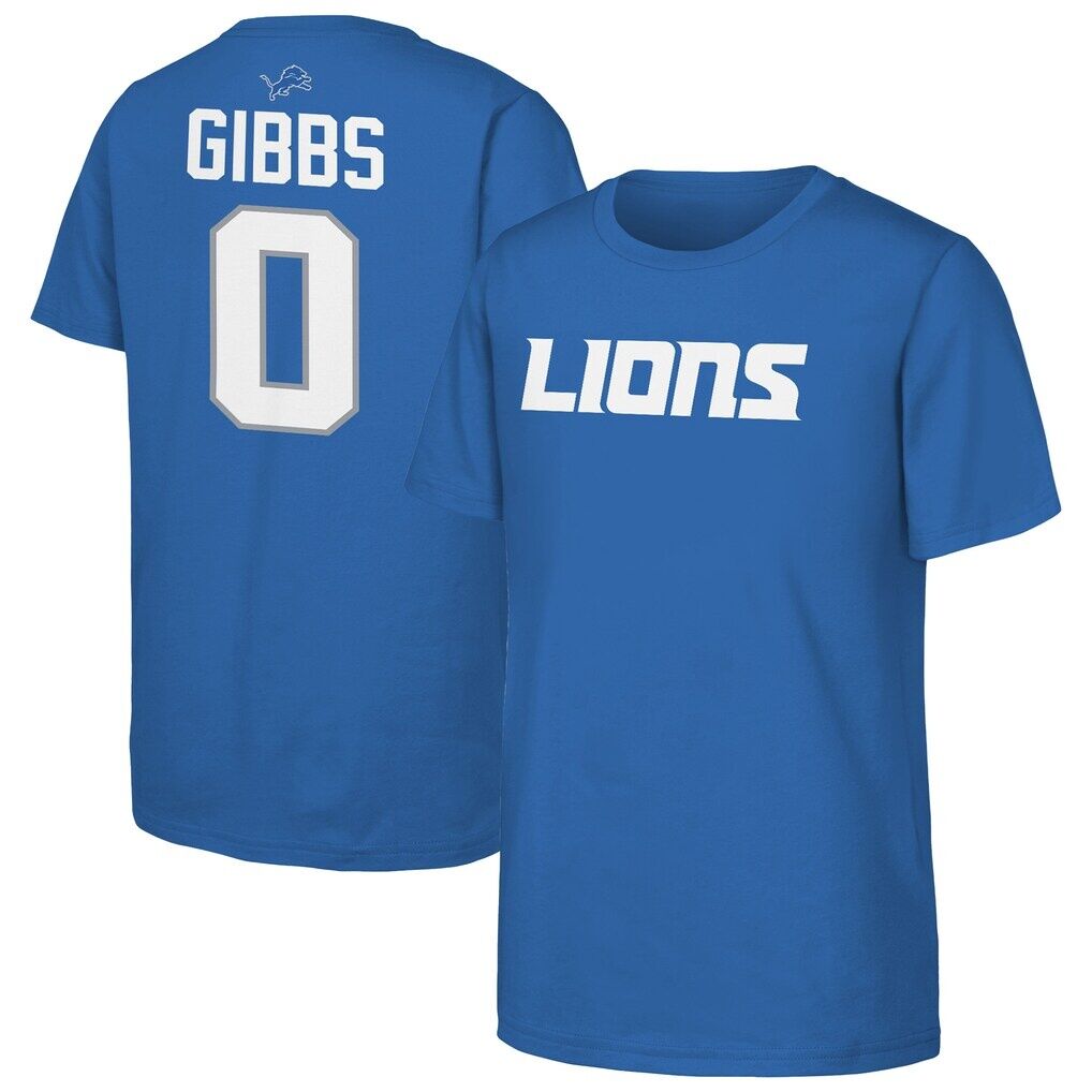 Jahmyr Gibbs Detroit Lions Outerstuff Youth Name & Number T-Shirt