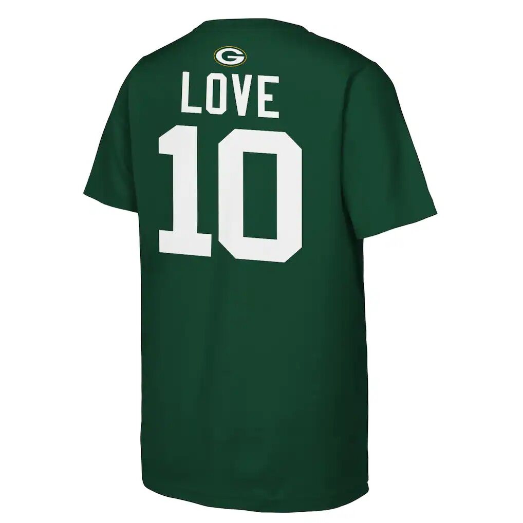 Jordan Love Green Bay Packers Outerstuff Youth Name & Number T-Shirt