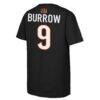 Joe Burrow Cincinnati Bengals Outerstuff Youth Name & Number T-Shirt - Black - Detail View