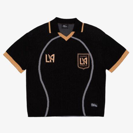 LAFC Peace Collective Team Crest Knit Jersey - Black - Front View