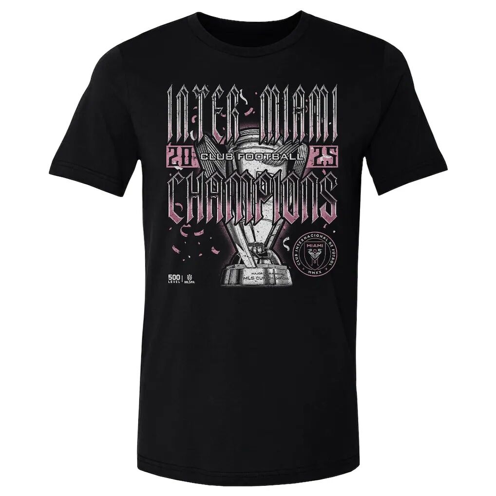 Inter Miami CF 500 Level 2025 MLS Cup Champions Roster T-Shirt