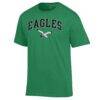 Philadelphia Eagles Champion Arch Over Logo T-Shirt - Kelly Green - Side View