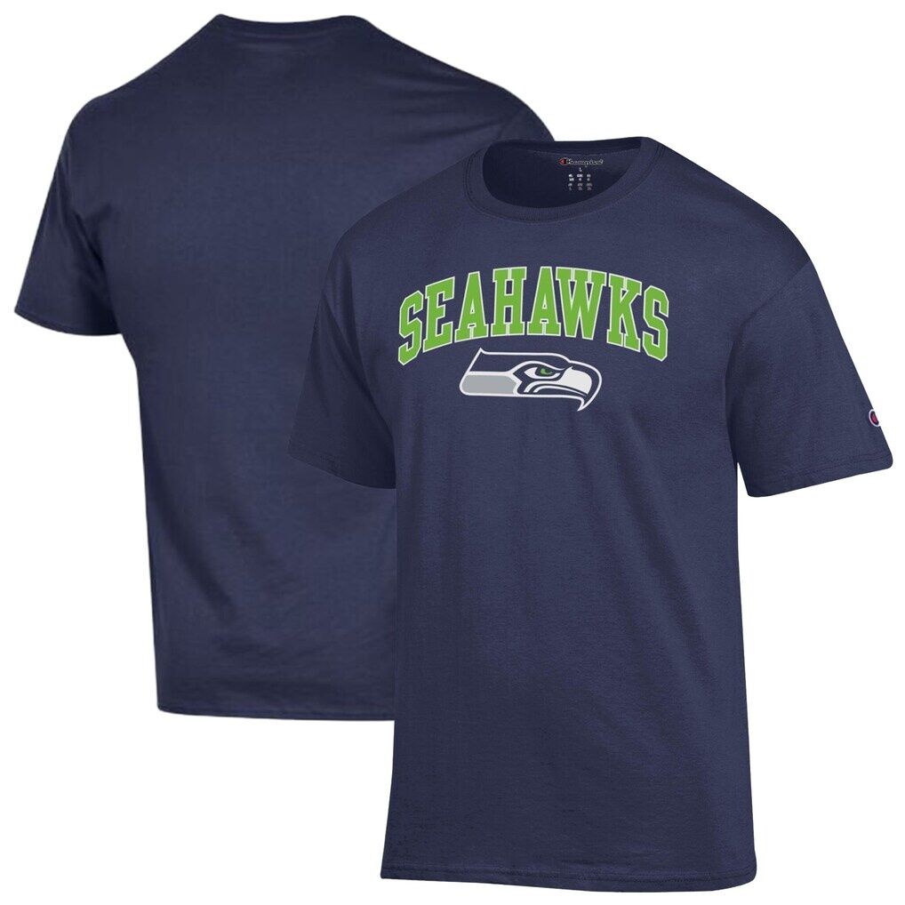 Seattle Seahawks Champion Arch Over Logo T-Shirt – College Navy