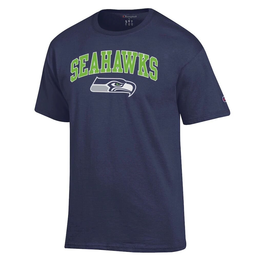 Seattle Seahawks Champion Arch Over Logo T-Shirt – College Navy