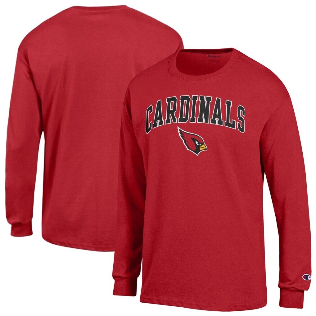 Arizona Cardinals Champion Arch Over Logo Long Sleeve T-Shirt - Cardinal