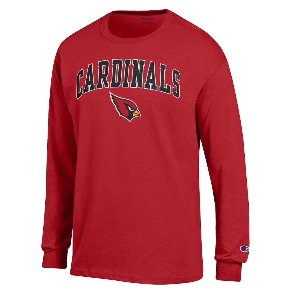 Arizona Cardinals Champion Arch Over Logo Long Sleeve T-Shirt - Cardinal