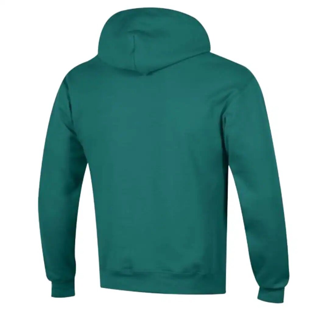 Philadelphia Eagles Champion Powerblend Arch over Logo Hoodie - Midnight Green