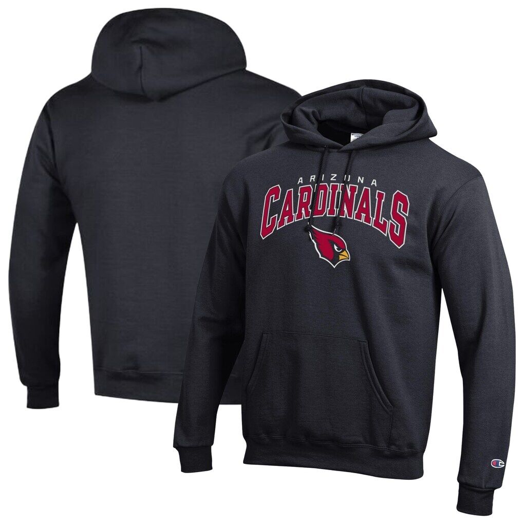 Arizona Cardinals Champion Powerblend Arch over Logo Hoodie