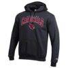 Arizona Cardinals Champion Powerblend Arch over Logo Hoodie - Black - Side View