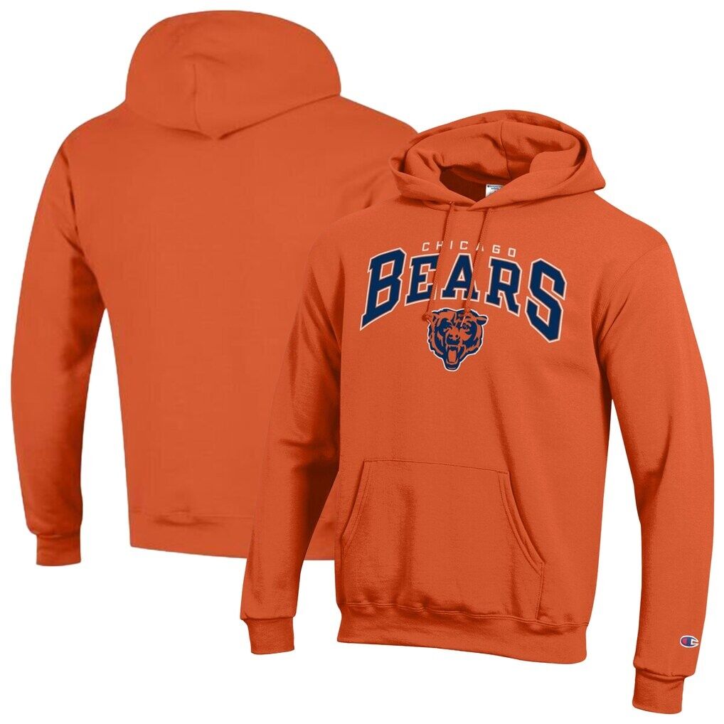 Chicago Bears Champion Powerblend Arch over Logo Hoodie