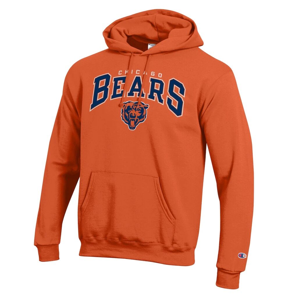 Chicago Bears Champion Powerblend Arch over Logo Hoodie