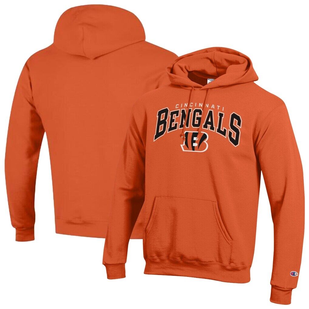 Cincinnati Bengals Champion Powerblend Arch over Logo Hoodie
