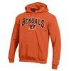 Cincinnati Bengals Champion Powerblend Arch over Logo Hoodie - Orange - Side View