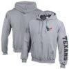 Houston Texans Champion Powerblend Fleece Full-Zip Hoodie - - Front View