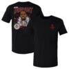 Kevin Durant Houston Rockets 500 Level Caricature T-Shirt - Black - Front View