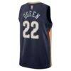 Derik Queen New Orleans Pelicans Nike Unisex Swingman Jersey - Navy - Detail View