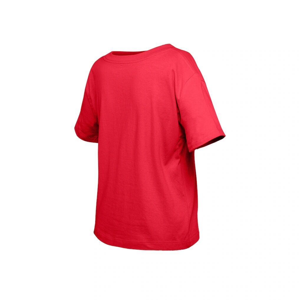 San Francisco 49ers New Era Girls  Youth Flip Sequin Boxy T-Shirt - Scarlet