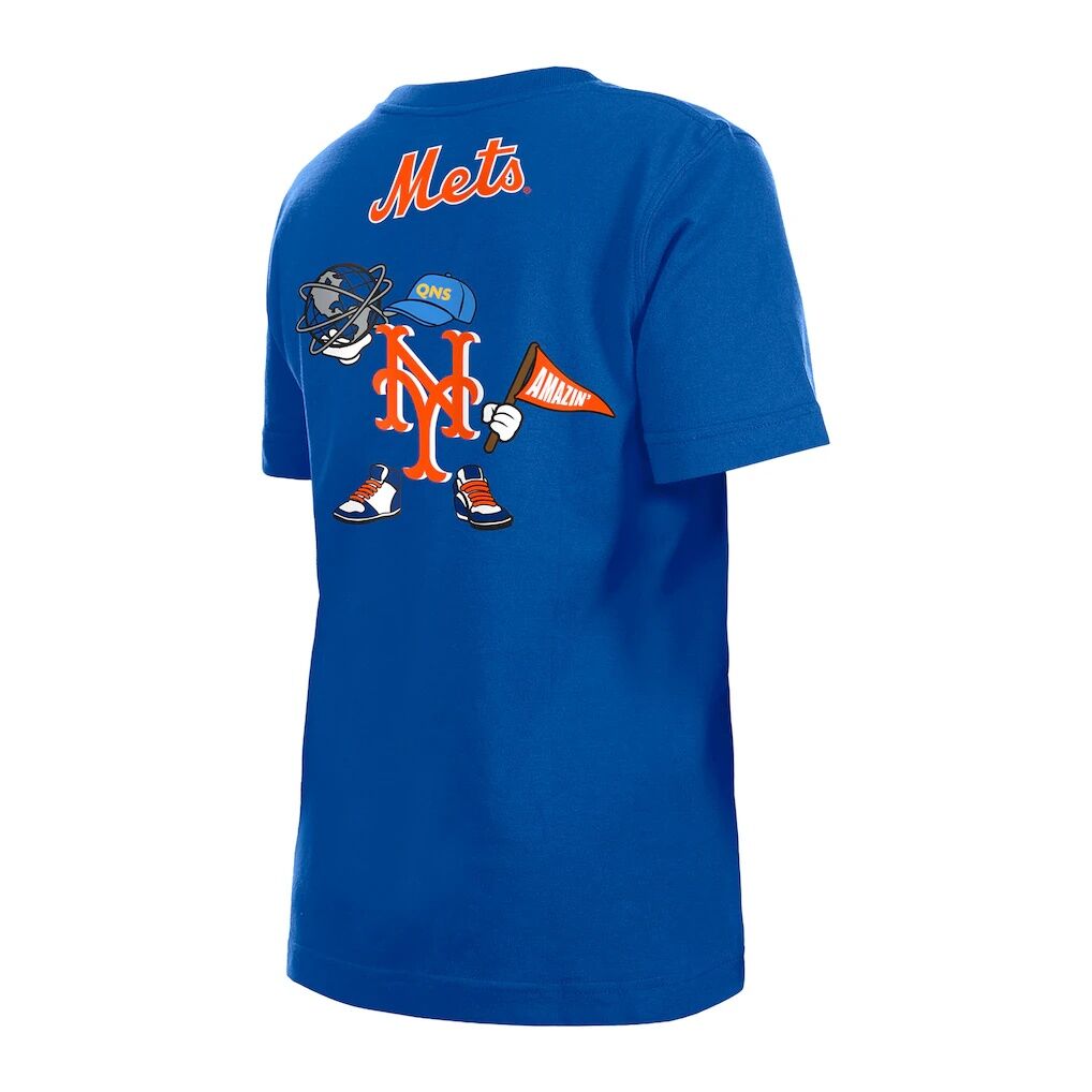 New York Mets New Era Youth Cartoon Logo T-Shirt - Royal