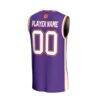 Clemson Tigers GameDay Greats Unisex Lightweight Collegiate Men's Basketball NIL Pick-A-Player Fashion Jersey - Purple - Detail View