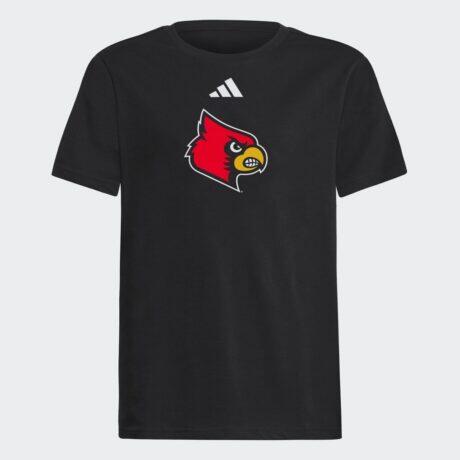 Louisville Cardinals adidas Youth Fresh T-Shirt - Black - Front View
