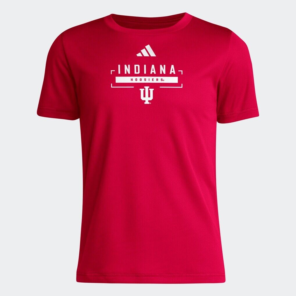 Indiana Hoosiers adidas Youth AEOROREADY Pre-Game T-Shirt