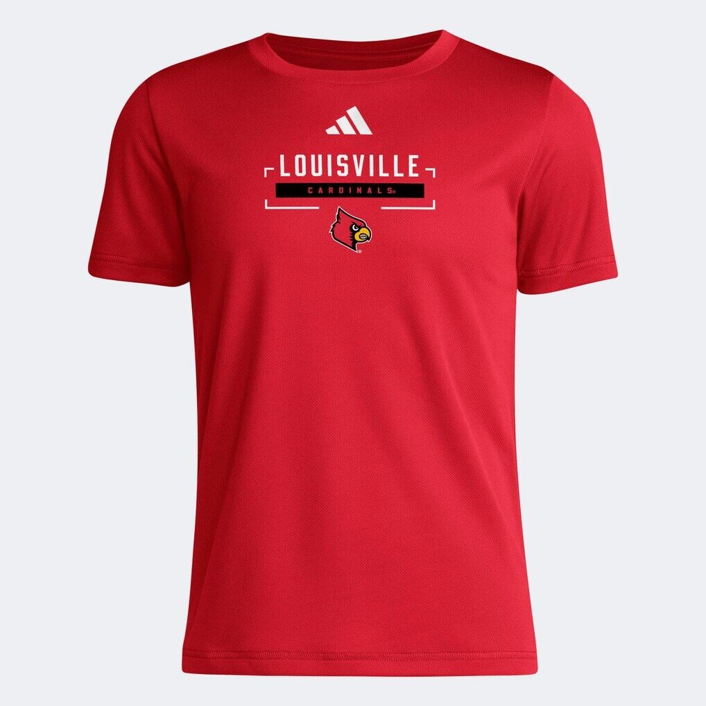 Louisville Cardinals adidas Youth AEOROREADY Pre-Game T-Shirt