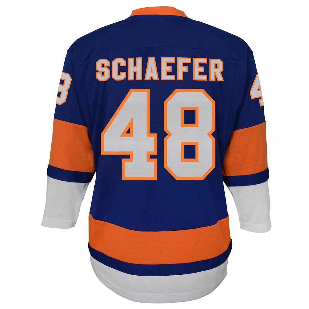 Matthew Schaefer New York Islanders Outerstuff Youth Home Replica Player Jersey