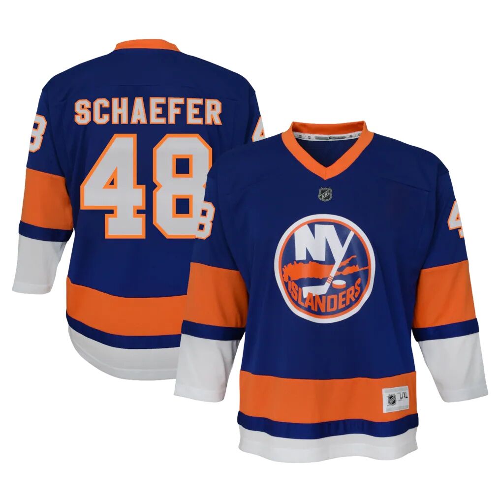 Matthew Schaefer New York Islanders Outerstuff Youth Home Replica Player Jersey