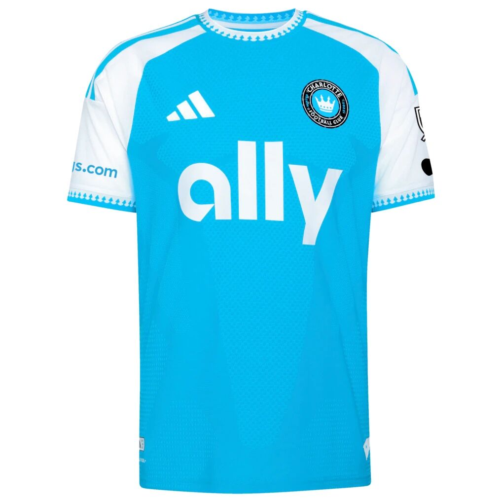 Charlotte FC adidas 2026 Carolina Kit: Crowns Up On-Field Authentic Patch Custom Jersey