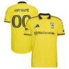 Columbus Crew adidas 2026 The Crafted for Excellence Kit On-Field Authentic Patch Custom Jersey - Yellow - Front View