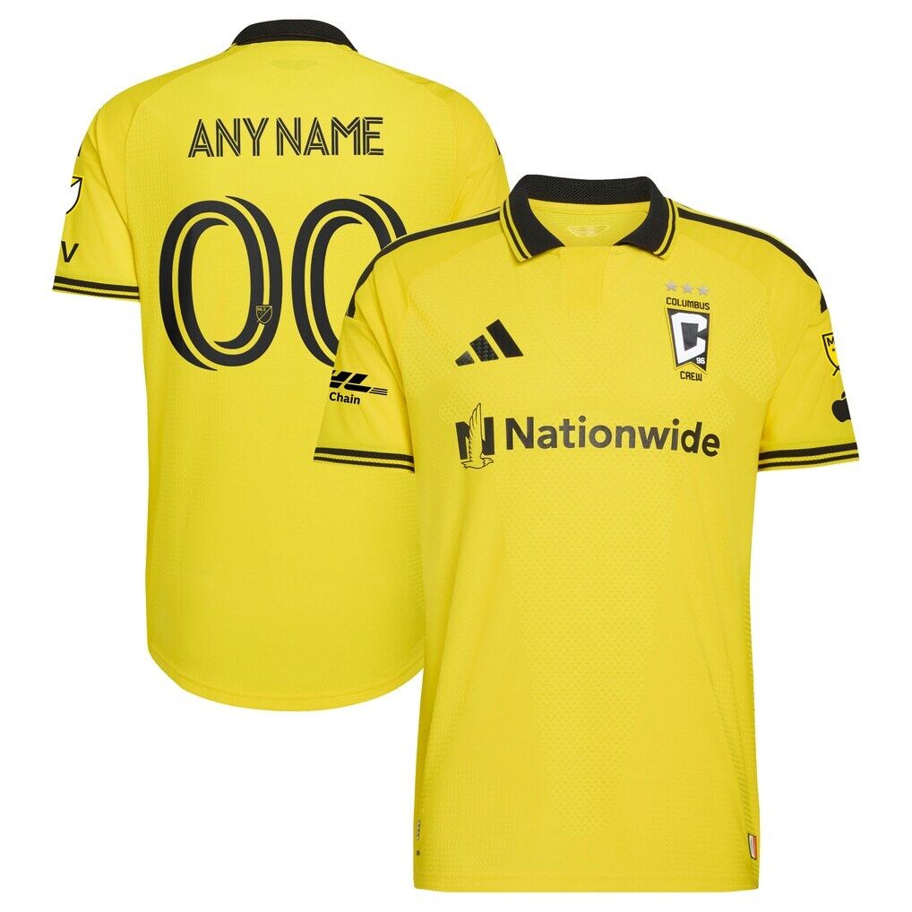 Columbus Crew adidas 2026 The Crafted for Excellence Kit On-Field Authentic Patch Custom Jersey