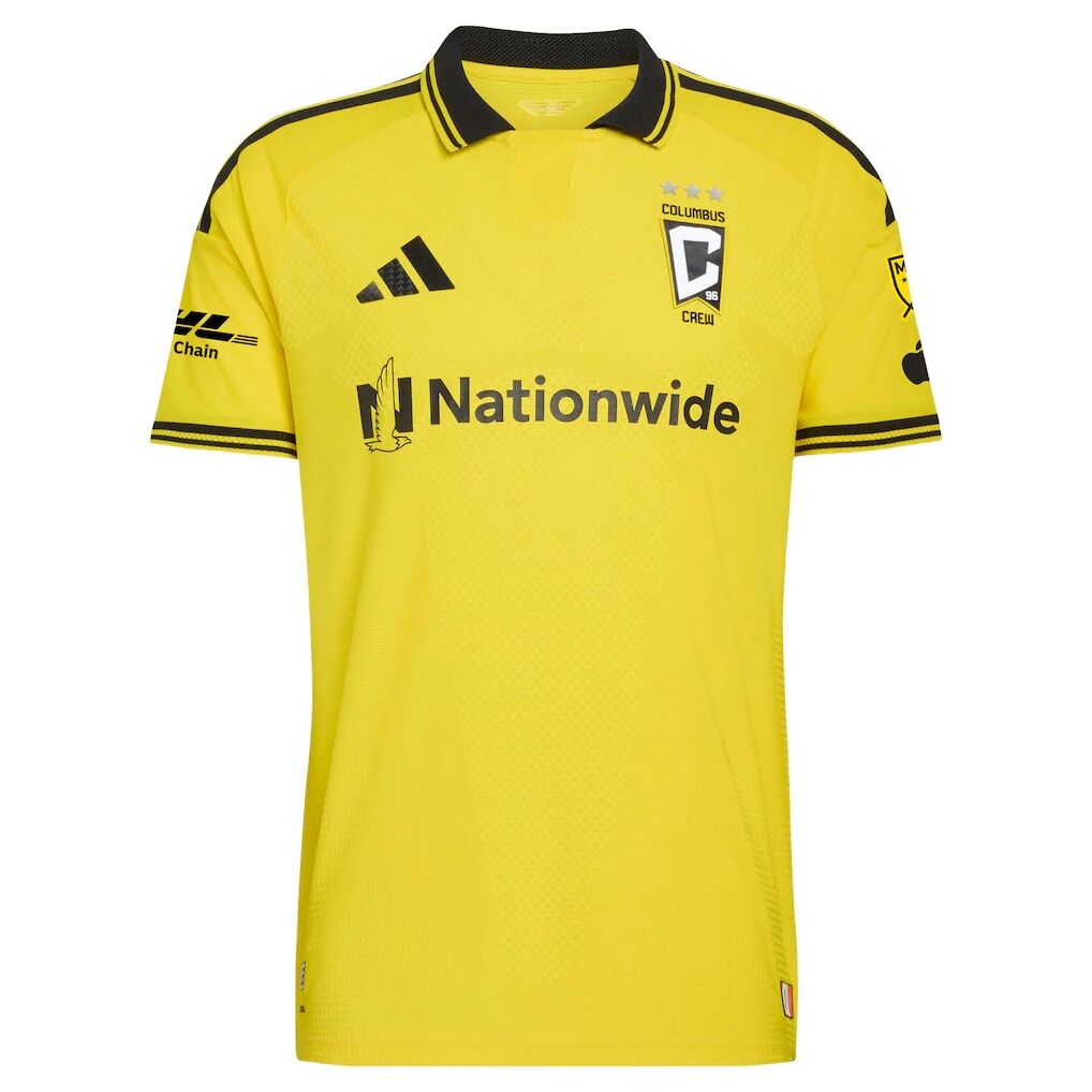 Columbus Crew adidas 2026 The Crafted for Excellence Kit On-Field Authentic Patch Custom Jersey